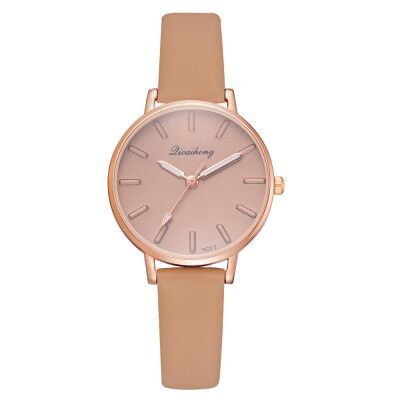 

Korean version of the simple casual ladies quartz watch AliExpress explosion models fashion solid color alloy fashion watches