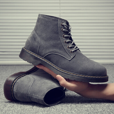 

Martin shoes high to help casual mens Martin shoes trend fashion Martin boots retro motorcycle boots