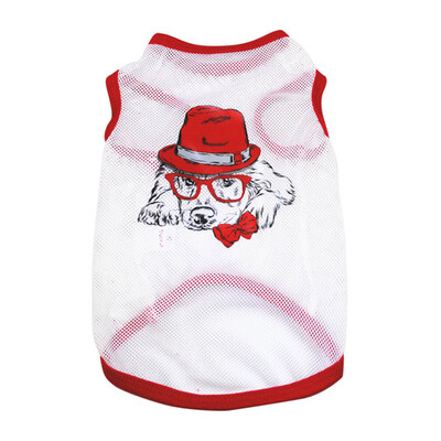 

Soft T-shirt For Puppy Dogs Clothes Cute Pet Dog Clothes Bone Pet Clothing Summer Shirt Casual Vests For Small Pets