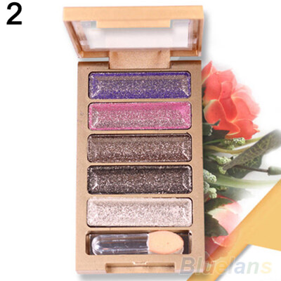 

5 Colors Shining Natural Eye Shadow Palette Cosmetic Makeup Beauty Tool Gift