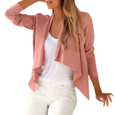 

Toponeto Women Ladies Long Sleeve Coat Open Front Jacket Outwear Loose Top