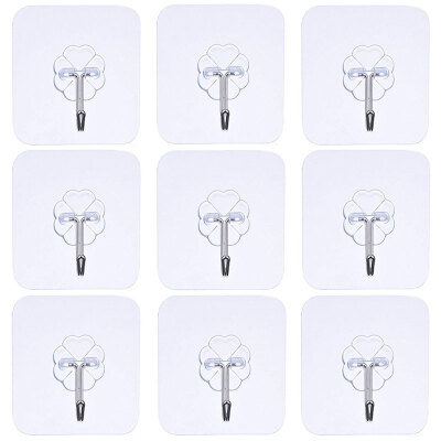 

9 Packs Bearing 3KGS Adhesive Strong Wall Hooks