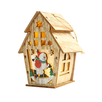 

Siaonvr Wood House Cute Christmas Tree Hanging Ornaments Holiday Decoration