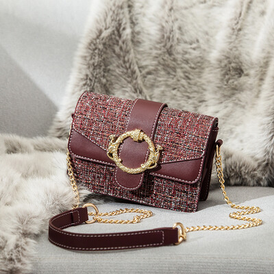 

Yang Qiao Female Xiaofang Bao Han Edition Single Shoulder Baosen Series Inclined Bag ins Female Bag