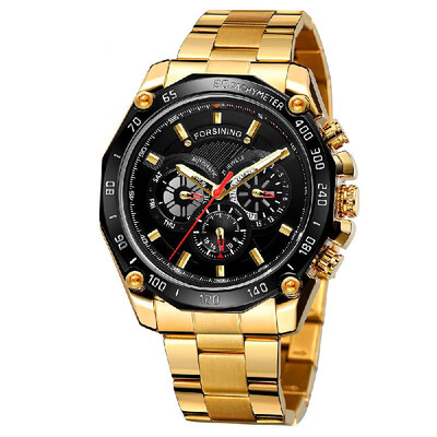 

FORSINING 427 Mechanical Men Watch 10 Meter Waterproof Luxury Business Wristwatch Date Week 24 Hours Sport Military Luminous Watch