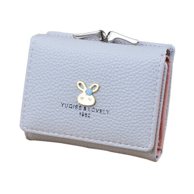 

Fashion Women Faux Leather Trifold Short Wallet Coin Purse Card Holder Clutch
