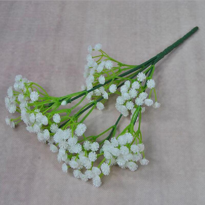 

Artificial Flowers Plastic Flowers Artificial Babysbreath Bouquet for Home Bridal Wedding Party Festival Bar Decor