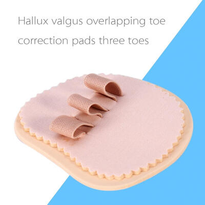 

Greensen Toe Corrector1 Pcs 3-Toe Right Three Hammer Toe Overlap Corrector Crooked Straightener Protector Pad