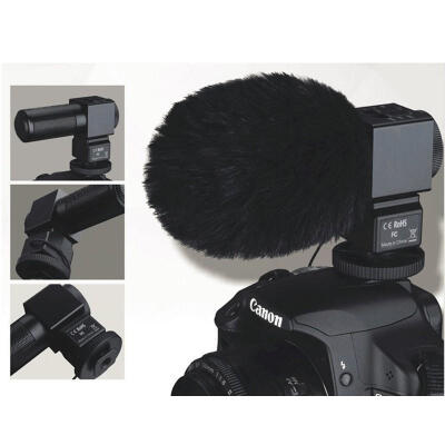 

SGC-698 Photography Interview Recording Microphone Mic For DSLR Camera Camcorder - Black