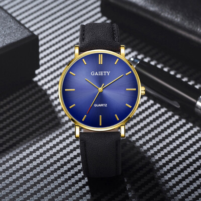 

〖Follure〗Fashion Simple Casual Mens Watch Business Leather With Strap Mens Watch