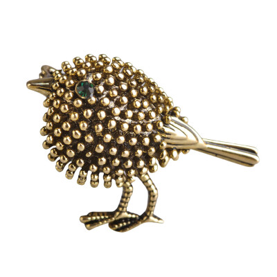 

Cute Fashion New Retro Style Personality Bird Diamond Insert Brooch