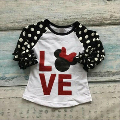 

Kids Baby Girls Child Tees Long Sleeve T-shirt Tops Shirts Clothes Age 1-6T
