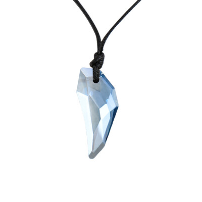 

HHYDE Austrian Crystal The Teeth of the Wolf Pendant Chains Long Leather Men Women jewelry Necklace 12 colours For Gifts