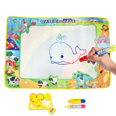 

Tailored Children Education Magic Water Doodle Painting Writing Mat Board Toy 100x70cm