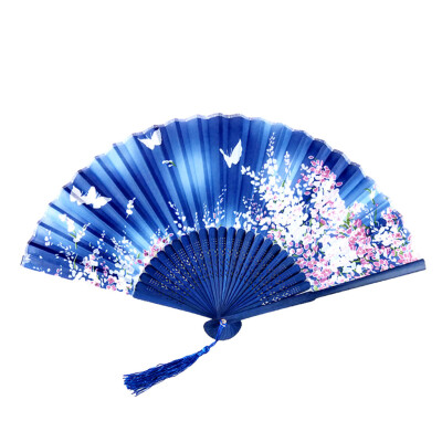 

〖Follure〗Folding Fans Handheld Fans Bamboo Fans Womens Hollowed Bamboo Hand Holding Fan