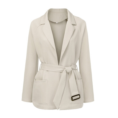 

Toponeto Women Long Sleeve Fashion Waist Oversize Jacket Windbreaker Coat Overcoat