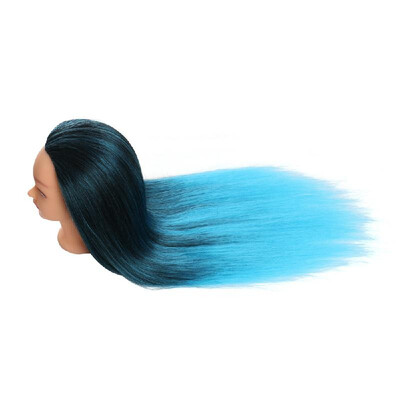 

High-temperature Synthetic Fiber Synthetic Multicolor Gradient Hair Training Models Long Hair 6 Types Optional