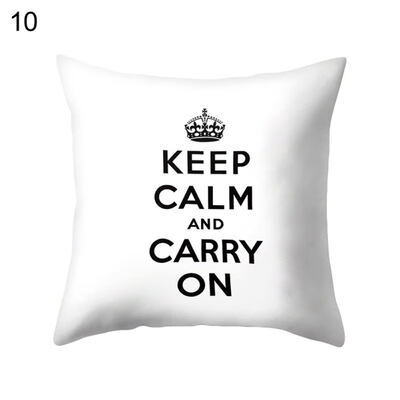 

Letter Dream Big Heart Pillow Case Cushion Cover Sofa Bed Car Cafe Office Decor