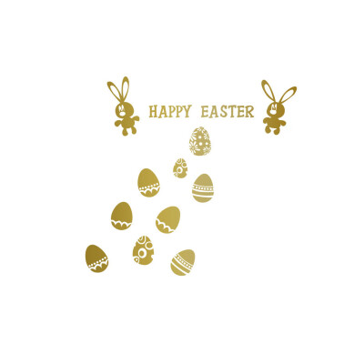 

〖Follure〗Wall Stickers Decor Happy Easter Wall Sticker Removable Art Home DIY Decals