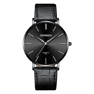 

Gobestart Luxury Quartz Sport Military Stainless Steel Dial Leather Band Wrist Watch