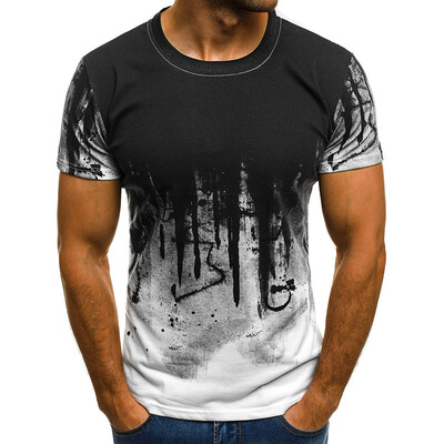 

Men Fashion Print Short Sleeve O-Collar Summer T-Shirt