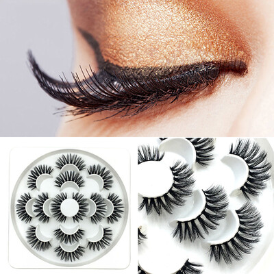 

〖Follure〗7Pair Luxury 6D False Lashes Fluffy Strip Eyelashes Long Natural Party