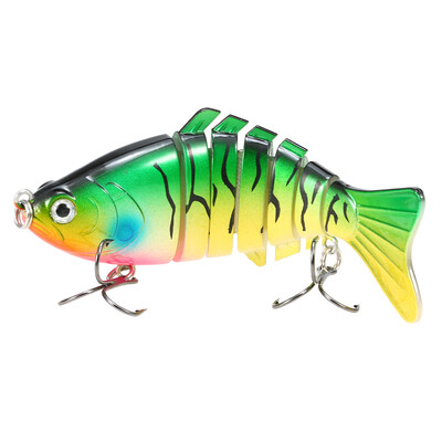 

Multi Jointed Fishing Lure Lifelike 7 Segments Hard Crankbait Fishing Lure Swimbait Fish Hook Fishing Tackle