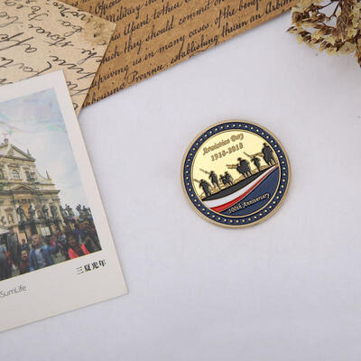 

Greensen 403mm Soldier&Battlefield Pattern World War I Centennial Commemorative Gold Plated Coins