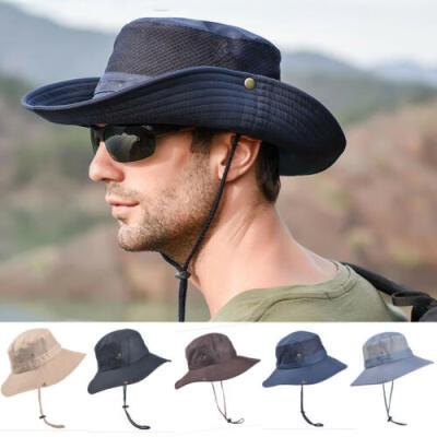 

Men Summer Bucket Adjustable Cap Fishing Military Hunting Hiking Sun Hats