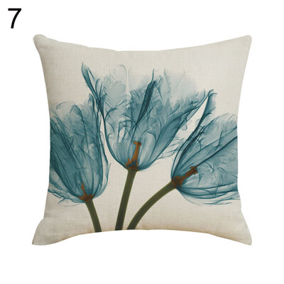 

Fresh Tulip Flower Square Throw Pillow Case Cushion Cover Sofa Bedding Articles
