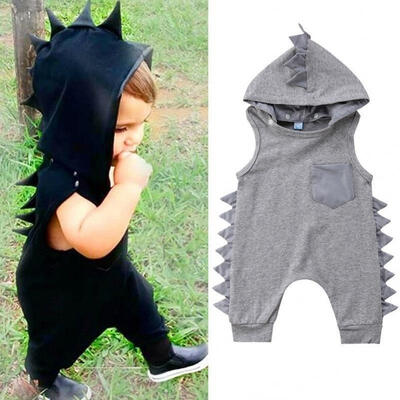 

Newborn Kids Baby Boys Girls Dinosaur Romper Jumpsuit Bodysuit Clothes Outfits