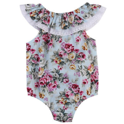 

Summer Newborn Baby Girl Floral Romper Bodysuit Jumpsuit Outfits Sunsuit Clothes