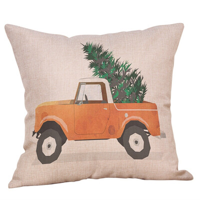 

〖Follure〗Merry Christmas Pillow Cases Cotton Linen Sofa Cushion Cover Home Decor