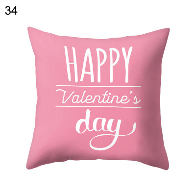 

Love Heart Happy Romantic Pillow Case Cushion Cover Sofa Bed Car Office Decor