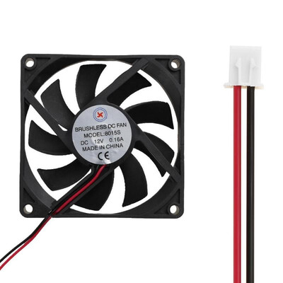 

Low Noise 8015S DC12V 016A 80x80x15mm Brushless DC Cooling Fan Radiator