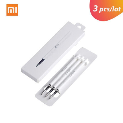 

3pcslot Xiaomi Mijia Gel Pen Refill Rollerball Pen Signing Pen 05mm Smooth Writing Point 95mm Penholder
