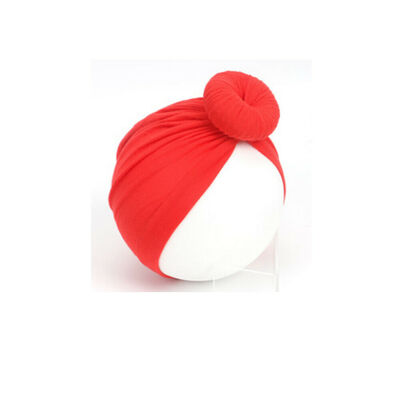 

Baby Toddler Knot Turban Head Wrap Hat Cotton Stretch India Ear Cap Winter Warm