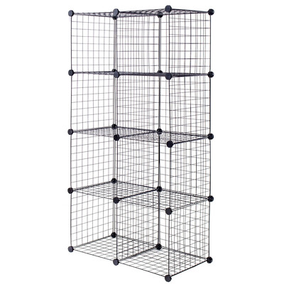 

DIY 8 Cube Grid Wire Cube Shelves