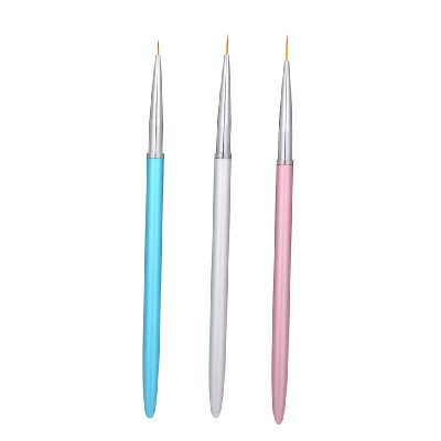 

3PCs Nail Art Design Set Nail Art Liner Brushes Dotting Painting Drawing Brush Pen