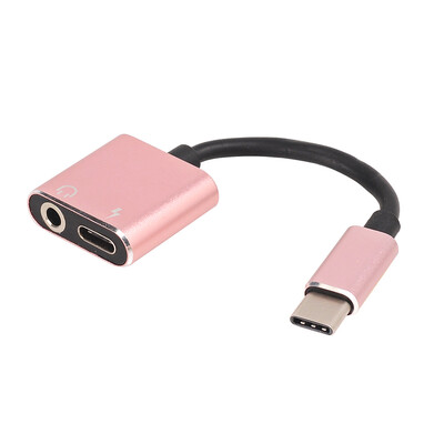 

USB Type- C to 35 mm&Charger 2 in 1 Headphone Audio Jack Cable Adapter