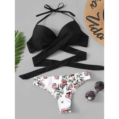 

Women&39s Thicken Bra Bandage Swimsuit Pushups Bikini Set Swimwear Beachwear Hot