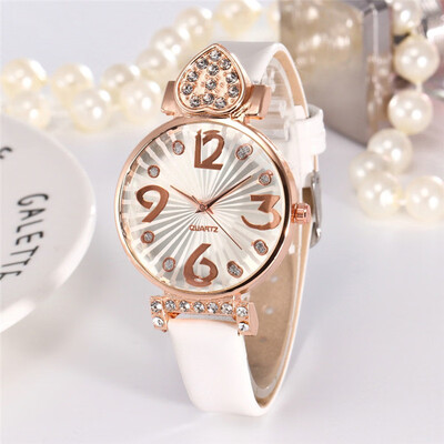 

Luxury Women Romantic Love Roman Numerals Wrist Watch Leather Strap Designer Ladies Clock Simple Dress Gfit Zegarki Damskie
