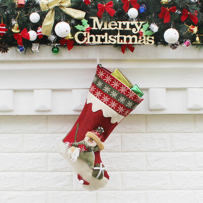 

〖Follure〗Wr Newly Design Pocket Elderly Pockets Santa Christmas Stocking Christmas Gift