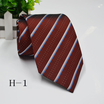 

Business dress mens tie high-end silk tie jacquard 8CM striped tie custom LOGO tie