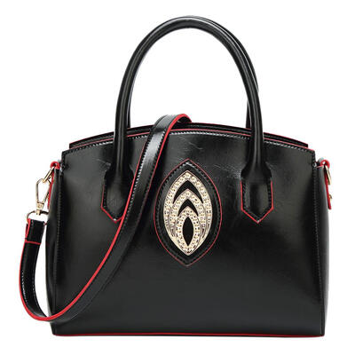 

Elegant Women OL Rhinestones Shoulder Totes PU Leather Messenger Handbags