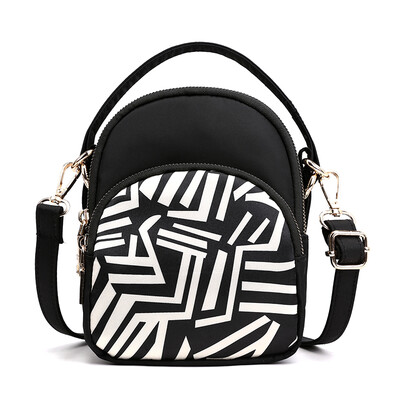 

One-shoulder slanting bag ladys BAG 100 sets portable mobile phone bag keys change Oxford cloth mini-cloth bag