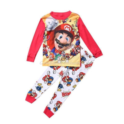 

Super Mario Baby Kids Boys Leisure Clothes Sets Nightwear Sleepwear Pyjamas 17Y