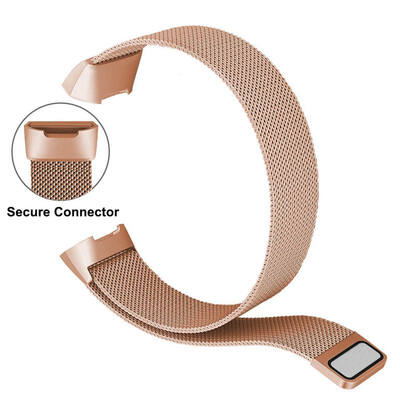 

Adjustable Watch Band Strap Magnetic Stainless Steel Wristband Wristwatch Bands Replacement Accessories For Fitbit Charge 3