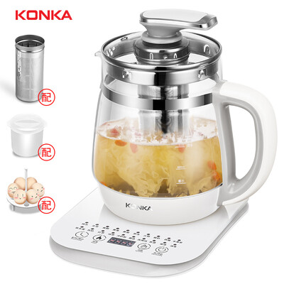 

Konka KONKA health pot glass thickening non-stick coating electric kettle kettle 18L multi-function electric kettle flower teapot boil teapot tea maker KHK-1868