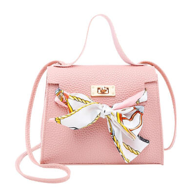 

Solid Color Litchi Pattern Shoulder Handbags Women Flap Crossbody Bags